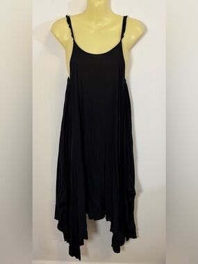 Anna & Ava Black Asymmetrical Mini Dress